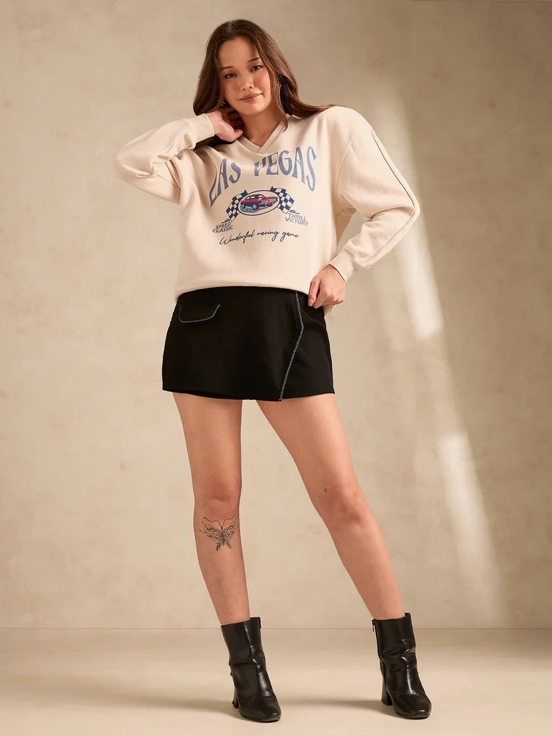 أوجيدر بلوزة صوف كلاسيكية برسومات سباق روسية